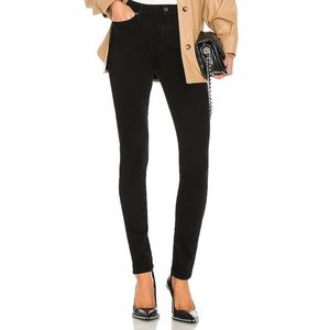 Black high waisted skinny jeans 7 for all mankind
